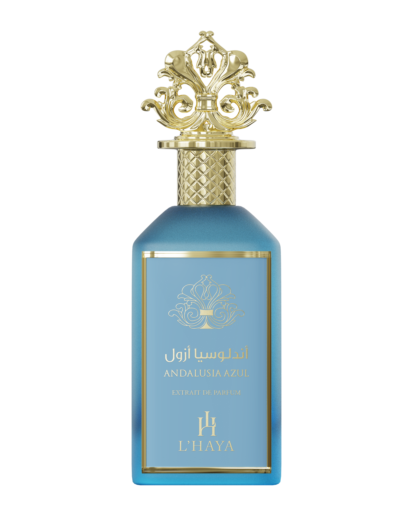 L'HAYA ANDALUCÍA AZUL Extrait de Parfum Luxury Fragrance 100ml 3.4 oz Gold Crown