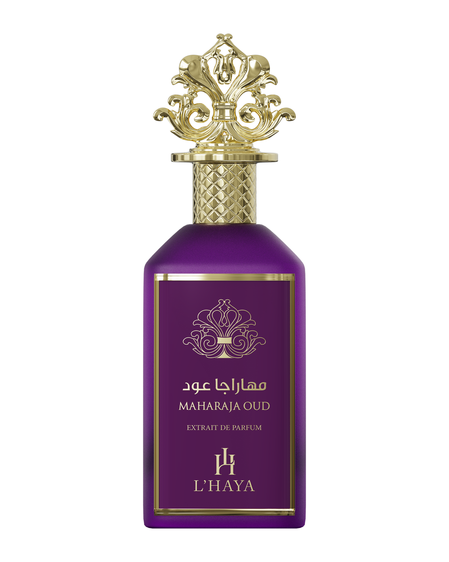 L'HAYA MAHARAJA OUD Extrait Parfum Luxury Fragrance 100ml 3.4 oz Gold Crown