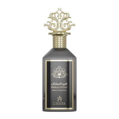 L'HAYA Emir Al Sultan Extrait De Parfum Luxury Fragrance 100ml 3.4 oz Gold Crown