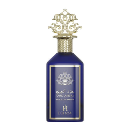 L'HAYA Oud Amiri Extrait Parfum Luxury Fragrance 100ml 3.4 oz Gold Crown