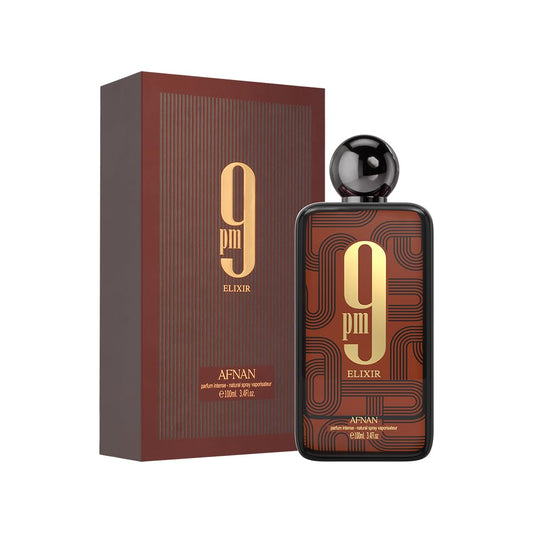 9 PM Elixir By Afnan Unisex Extrait de Parfum, 3.4 oz 100 ML
