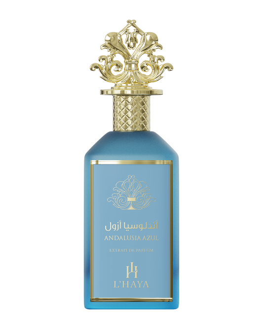 L'HAYA ANDALUCÍA AZUL Extrait de Parfum Luxury Fragrance 100ml 3.4 oz Gold Crown