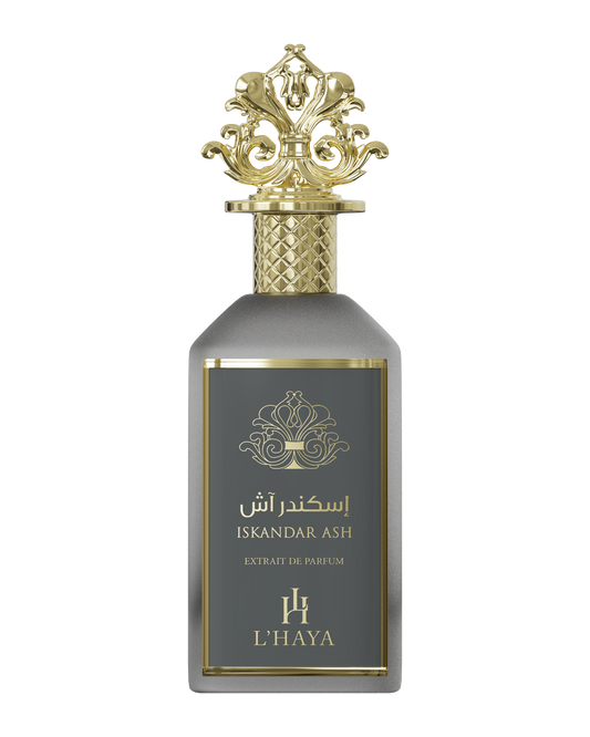 L'HAYA ISKANDER ASH Extrait Parfum Luxury Fragrance 100ml 3.4 oz Gold Crown