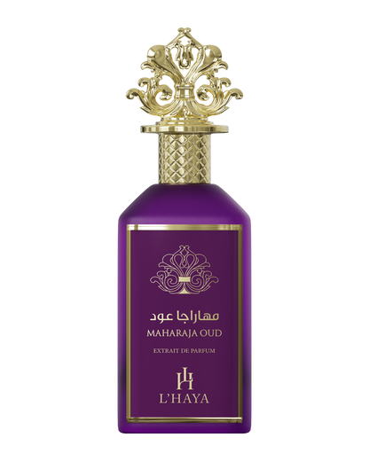 L'HAYA MAHARAJA OUD Extrait Parfum Luxury Fragrance 100ml 3.4 oz Gold Crown