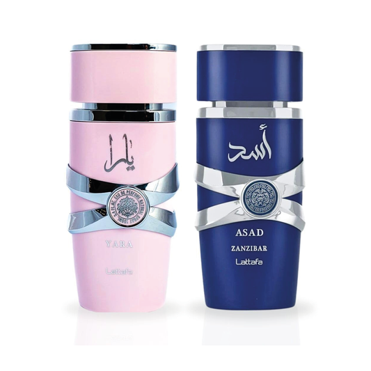 Yara &amp; Asad – Set de perfumes unisex (2 x 100 ml / 3,4 fl oz)