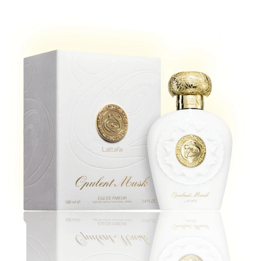 Almizcle opulento de Lattafa Eau De Parfum 3.4 Oz
