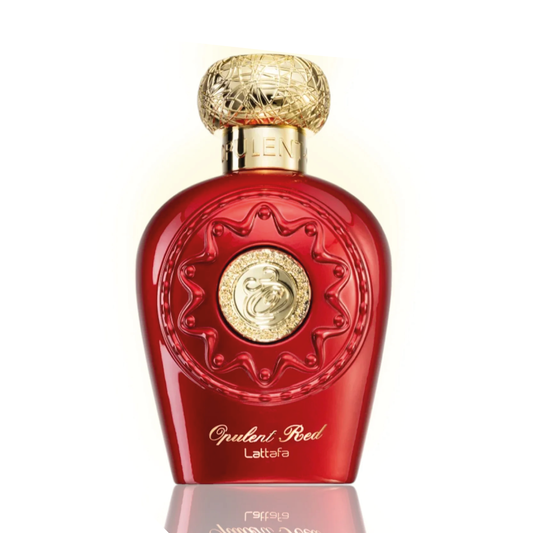 Rojo opulento por Lattafa Eau De Parfum 3.4 Oz