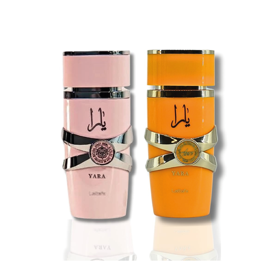 Set de regalo de 2 piezas de Eau de Parfum para mujer de Lattafa (Yara + Yara Tous) – 100 ml / 3,4 fl oz cada uno
